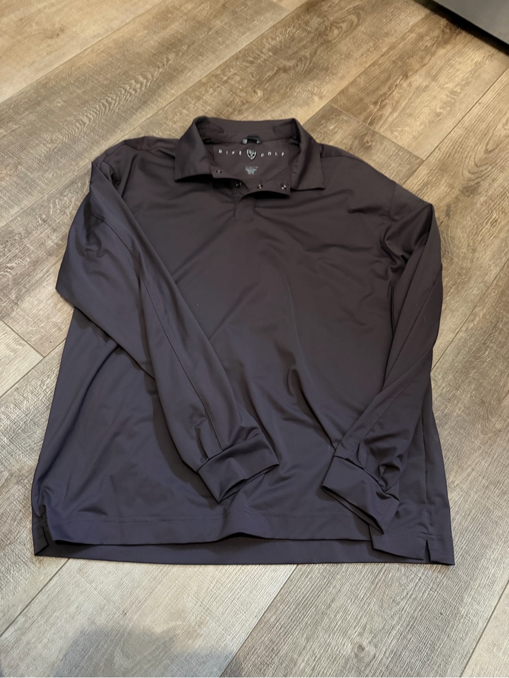 Nike Golf Long Sleeve Polo Shirt in Dark Plum